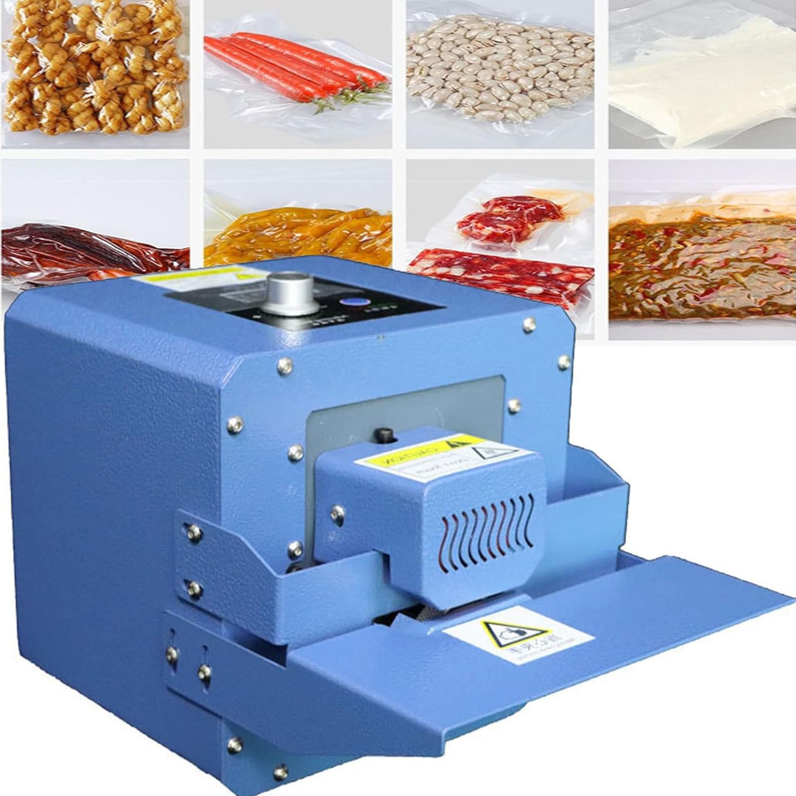 Selladora Continua, termoselladora automática de Bolsas de plástico de 300 W, selladora de Banda Continua, envasadora automática de Alimentos de 5 m/min, fácil de procesar, 220 V