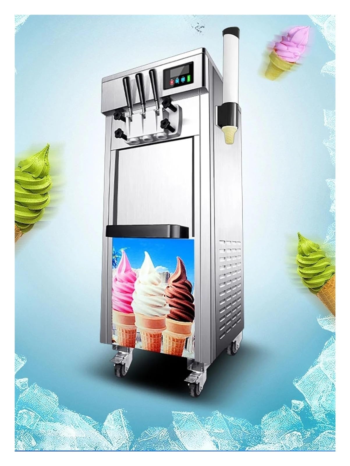 Pezzi Di Ricambio For Maniglia Di Spinta Da 1 Pezzo, Compatibile Con BINGZHILE, Compatibile Con BQL, Sostituzione Dello Stelo Della Mano Delle Macchine For Il Gelato