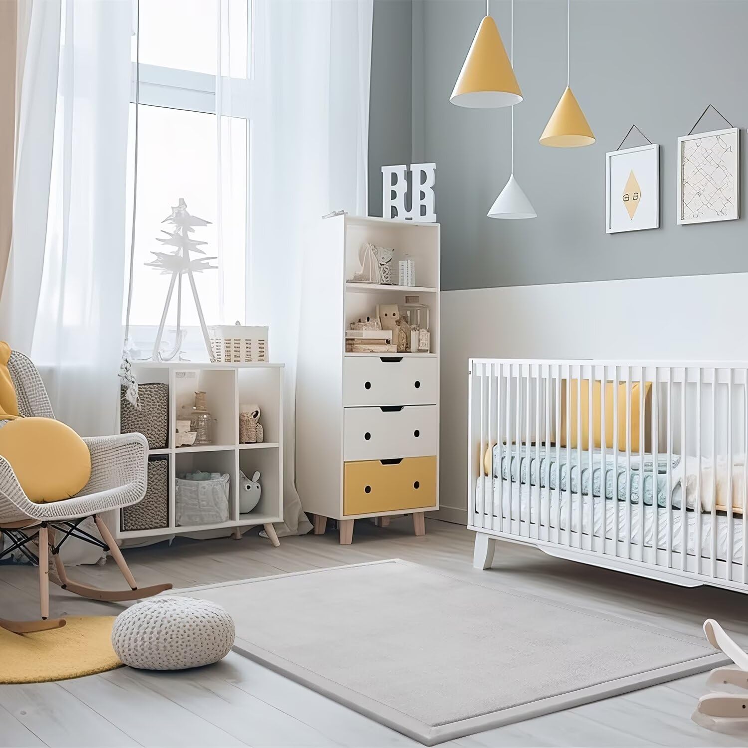 Tapis D’éveil pour Bébé, Tapis D’Enfant, Extra Épais, Antidérapant