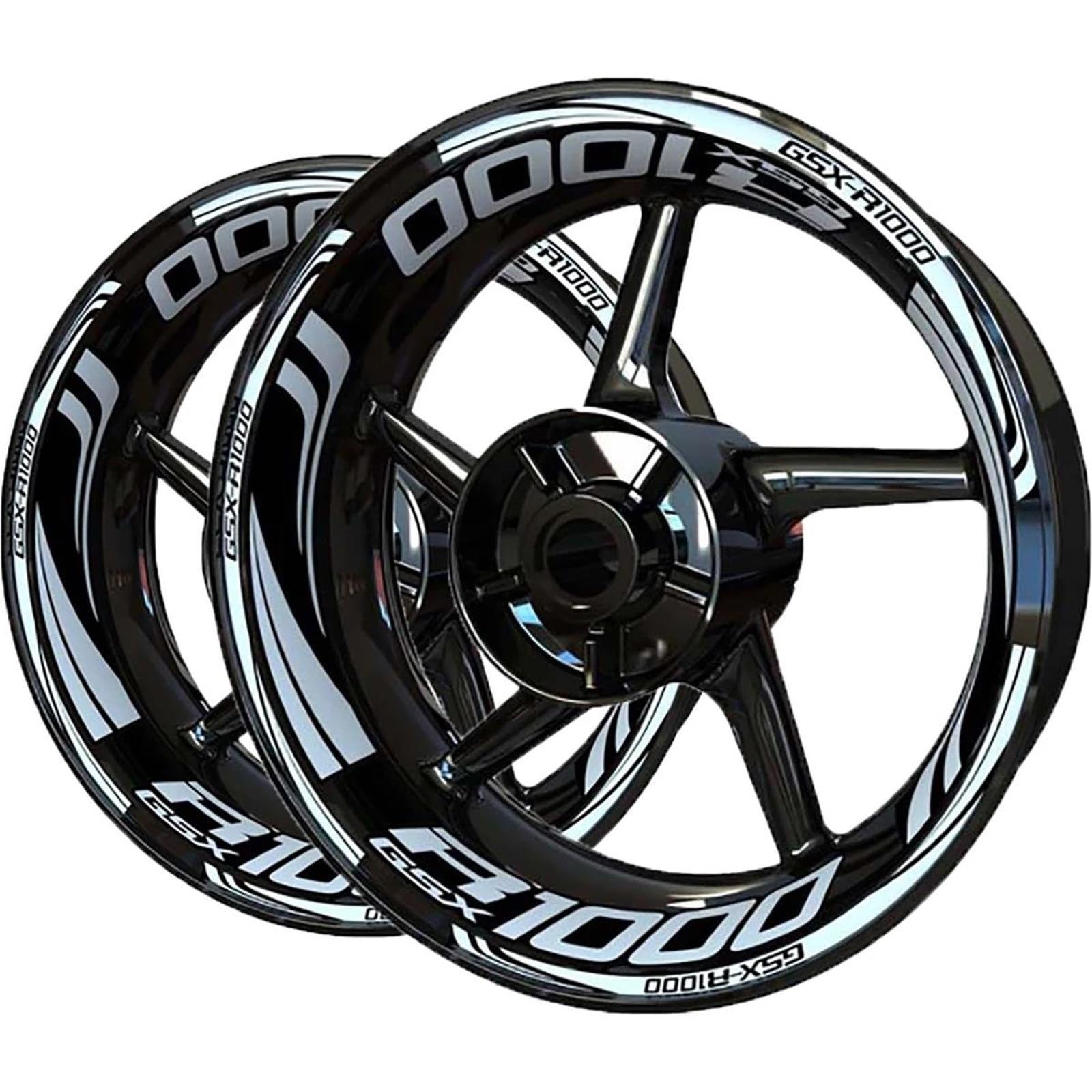 Wheel Stickers Motorcycle Wheel Stickers for Suzuki GSX-R 1000 GSX-R1000 GSXR GSXR1000 Rim Reflective Sticker Hub Decals Set Rim Reflective Decal