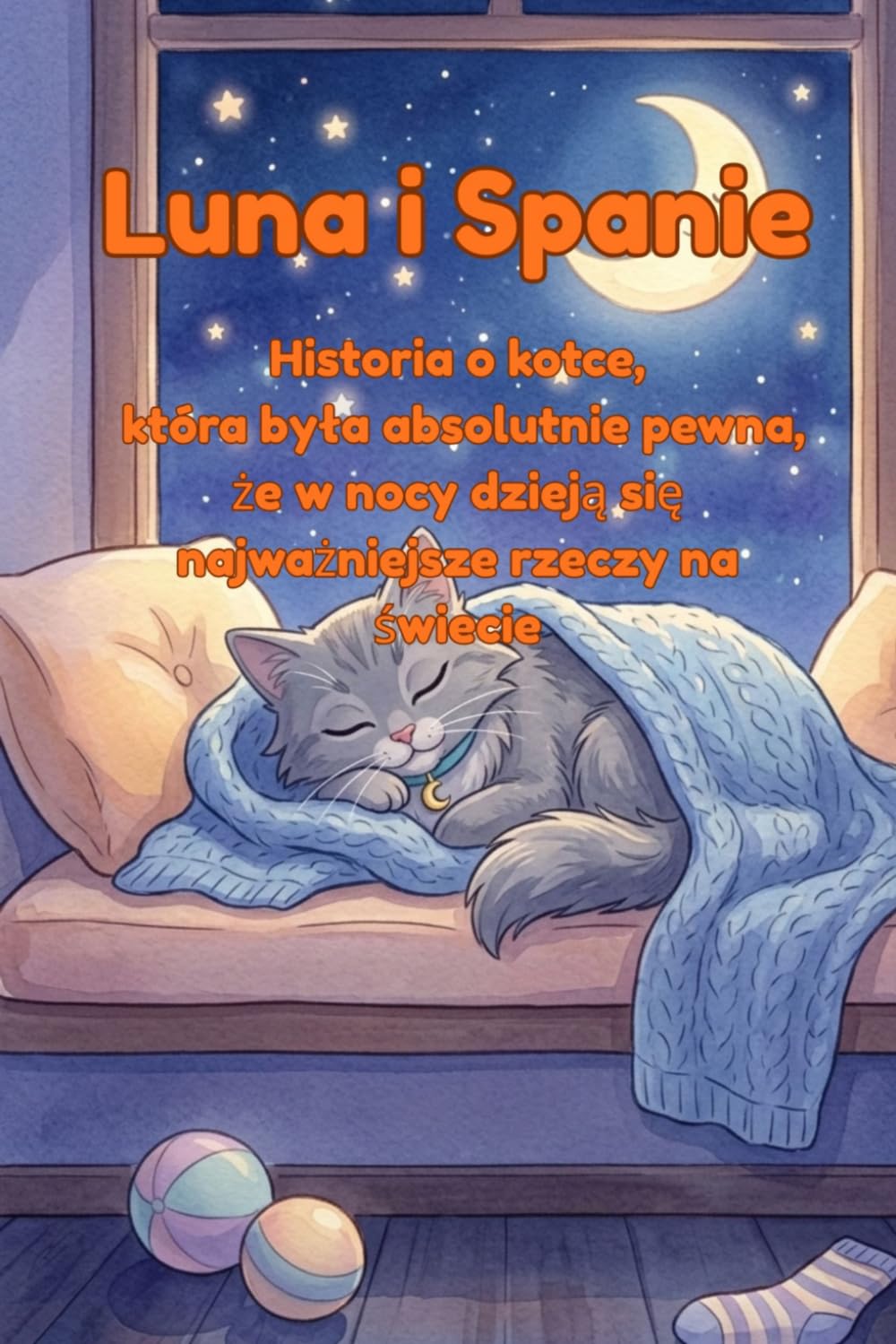 Luna i Spanie. Historia o kotce, która była absolutnie pewna, że w nocy dzieją się najważniejsze rzeczy na świecie: Ciepła książeczka dla dzieci 4–8 ... że sen też jest ważny (Przygody kotki Luny)