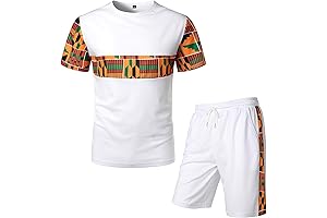 Kente Shirt Men: Authentic African Dashiki Tracksuit