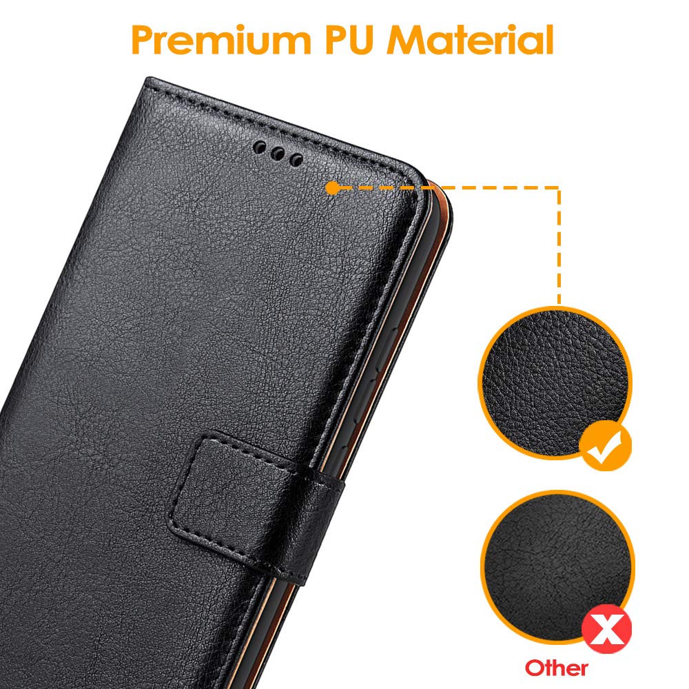 Coque Honor 50 SE Premium PU Cuir Flip Magnétique Portefeuille Stand