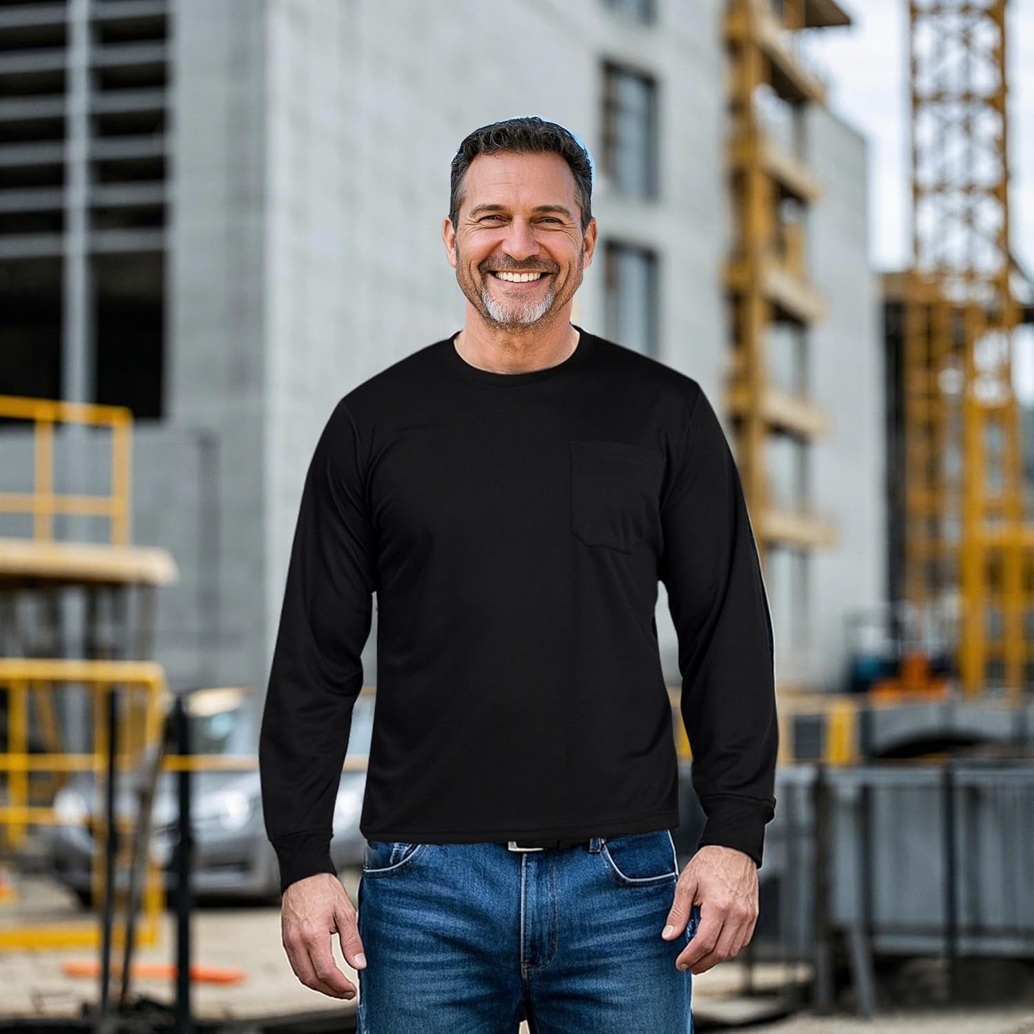 AYKRM 6 Color High Visibility Reflective Safety Shirts for Men Women, Fashion Durable Construction Work Shirts - Image 4