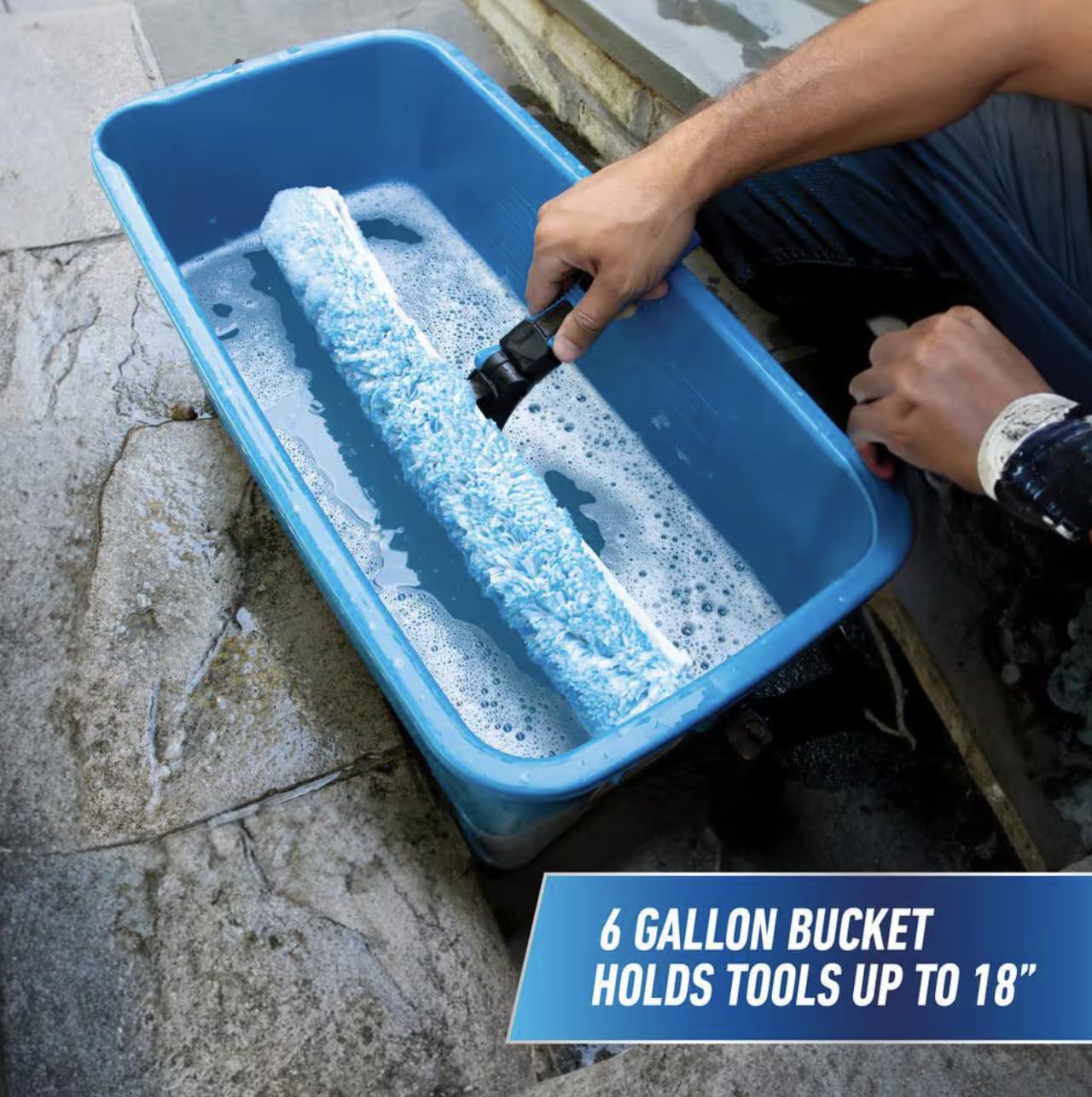 6-Gallon Heavy-Duty Plastic Bucket VE27882