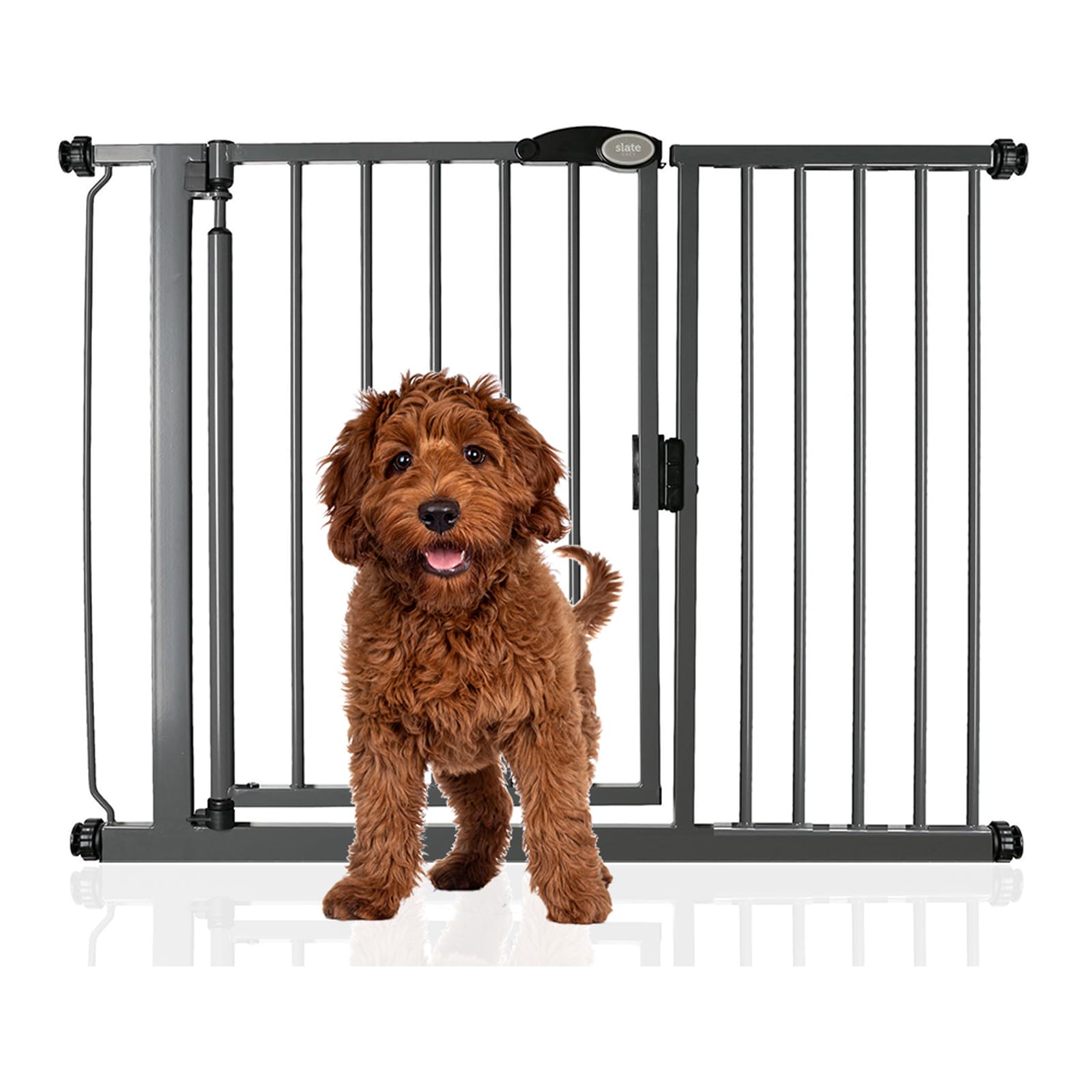 Bettacare Auto Close Pet Gate, 75cm - 82cm, Matt Black, Pressure Fit Stair Gate for Dog & Puppy, Safety Barrier for Doors Hallways and Spaces, Easy Installation — view 17