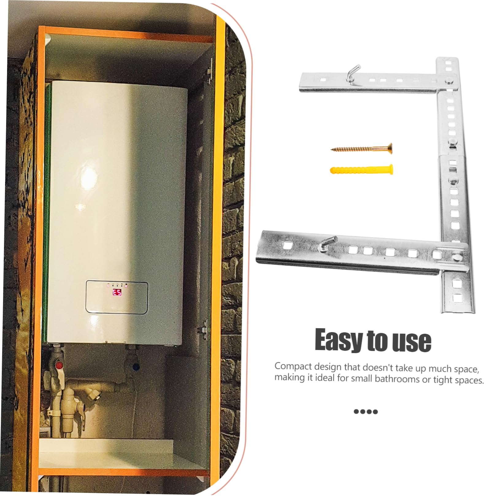 Soporte para Termo Eléctrico de Pared para Calentador de Agua Montaje Sólido y Diseño Resistente para Instalación Segura