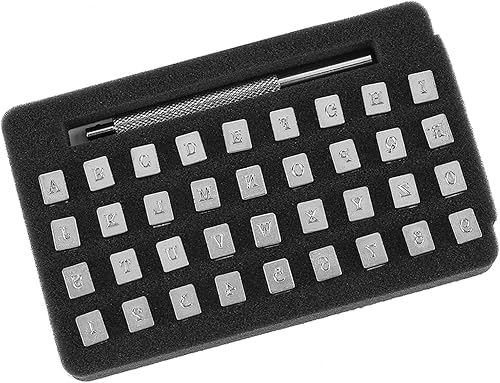 Miniatura 4 de 36 piezas de estampado de cuero de aleación de acero con número de letra, sello de cuero, sello de cuero, letra de acero, sello de cuero,