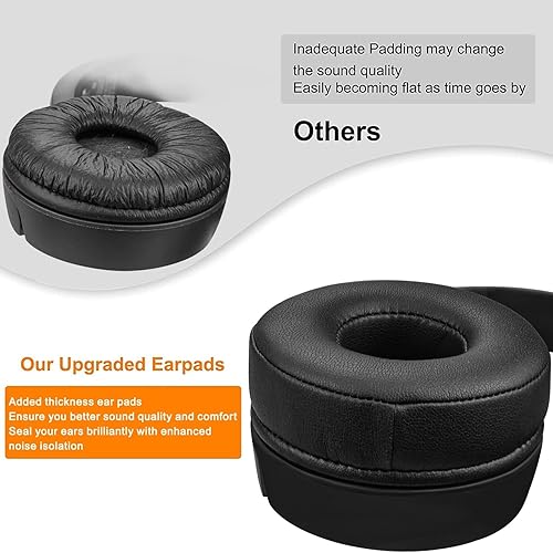 Miniatura 5 de SOULWIT Almohadillas de repuesto para JBL Tune 450BT (T450BT)Tune 460BT (T460BT)Tune 500BT (T500BT)Tune 510BTTune 520BT, almohadillas para orejas