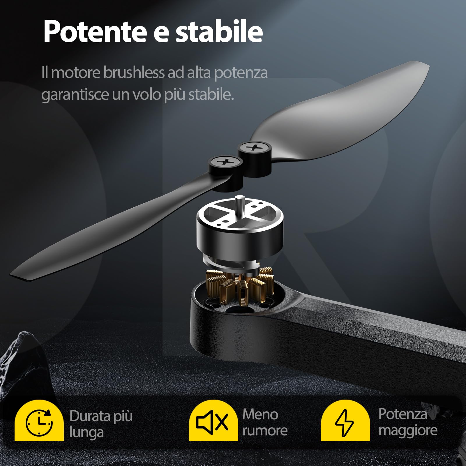 DEERC D25 Drone 4K HD con Trasmissione 5G, RC Pieghevole con Motore Brushless, Flusso Ottico, Tap Fly, Controllo Vocale, 2 Batterie 40 Min, Facile per Principianti, per Bambini e Adulti