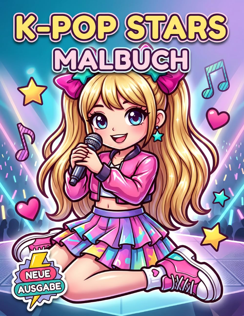 K-Pop Malbuch: Über 60 Süße Und Stilvolle Motive Für Kinder, Jugendliche Und Musikfans Zum Entspannen, Abschalten Und Kreativsein