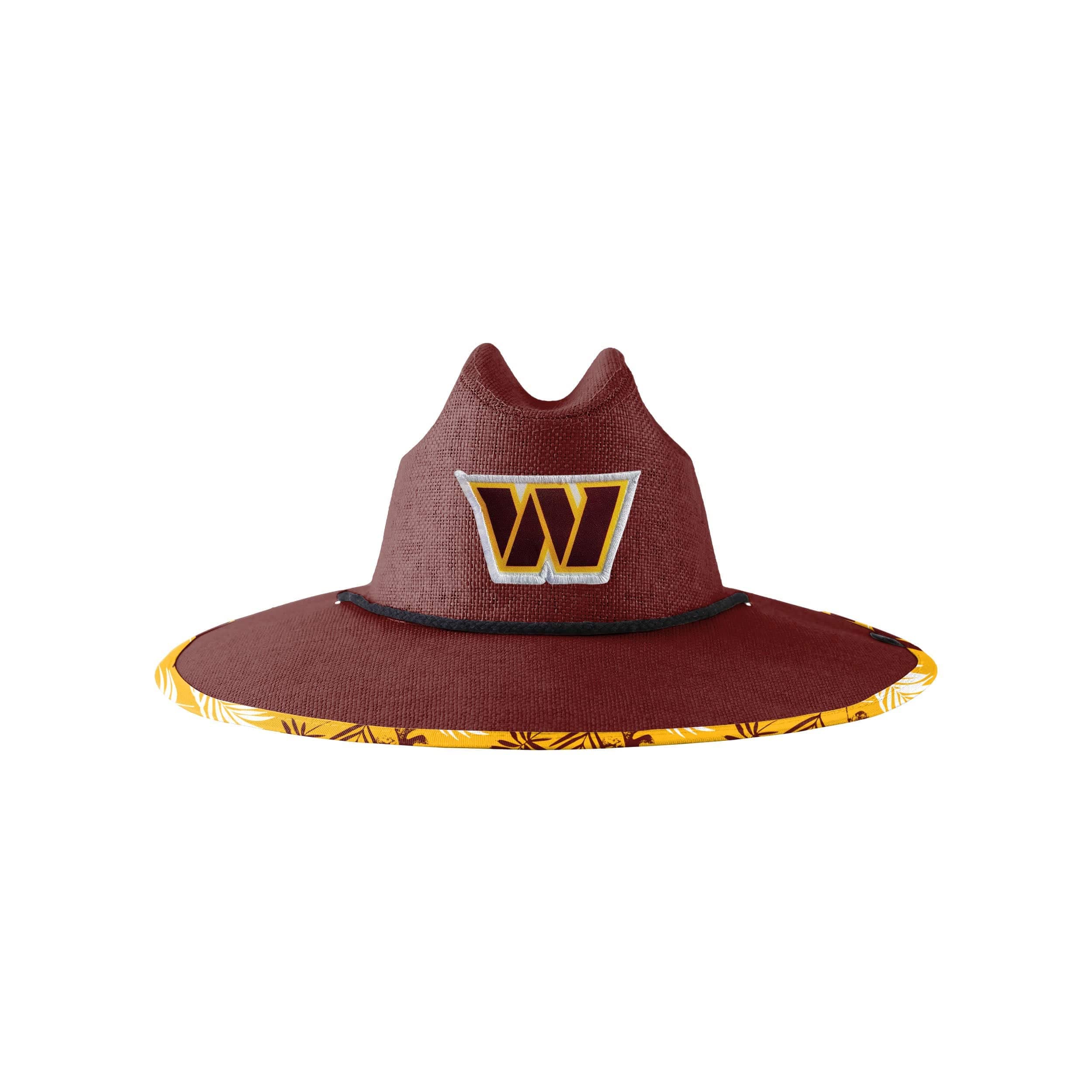 FOCO Washington Commanders NFL Team Color Straw Hat
