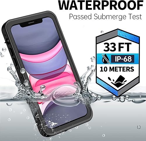 Miniatura 3 de BEASTEK NRE Series - Funda impermeable para Apple iPhone 11, a prueba de golpes, funda submarina IP68, con protector de pantalla integrado, funda