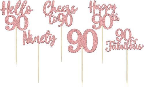 Miniatura 183 de 36 piezas de decoración para cupcakes de 10º cumpleaños con purpurina negra Hello 10 Ten Cupcake Picks Sweet 10 Double Digits Cake Decor for 10th