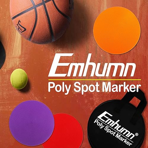 Miniatura 9 de Marcadores de punto Emhumn de 4 pulgadas y 9 pulgadas de polietileno para puntos de agilidad para entrenamiento en gimnasioeducación física, baile,