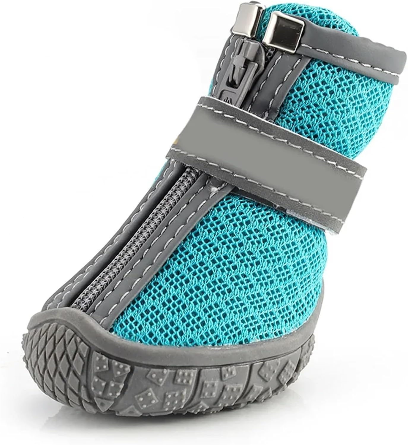 Dog Shoes Waterproof Dog Shoes for Hot Pavement Puppy Pet Boots & Paw Protectors Small Medium Dogs for Hardwood Floors Anti Slip(Blue,Size 3)