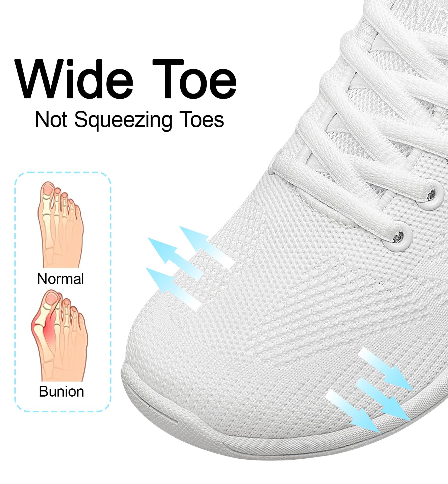 BAXINIER Cheerleading-Schuhe für Mädchen, breit, für Kleinkinder, leicht, für Jugendwettbewerb, Training, Tanz, Tennis, Weiß