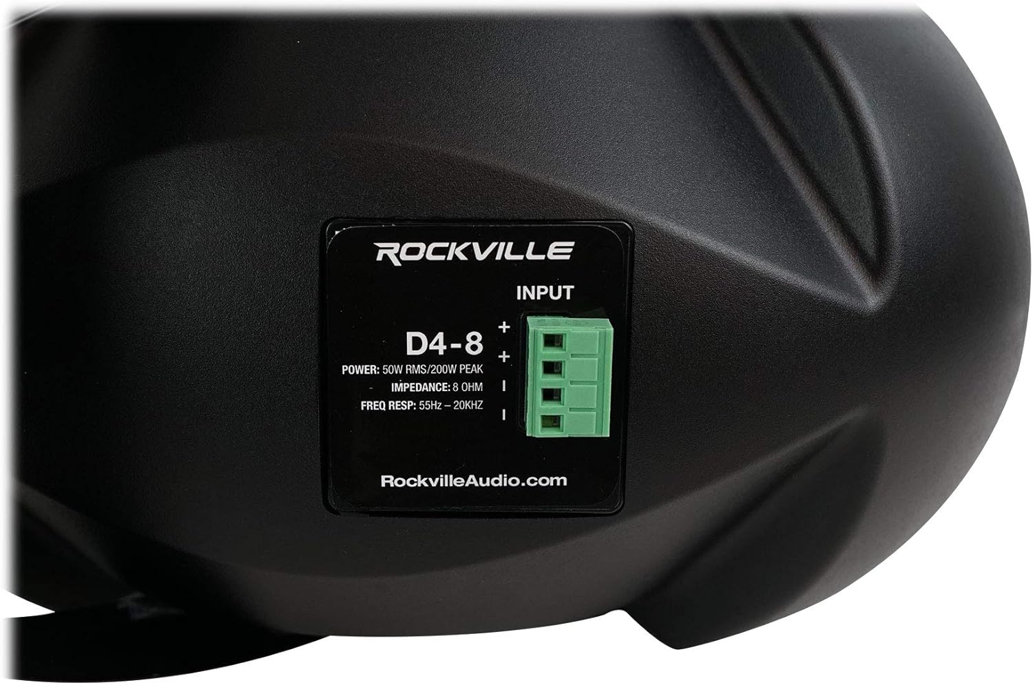 Rockville D4-8 Dual 4" 8 Ohm Wall Mount Swivel Outdoor Home Patio Speakers, Weather Resistant, 50W RMS, Black, for Indoor and Outdoor Audio Systems - Image 7