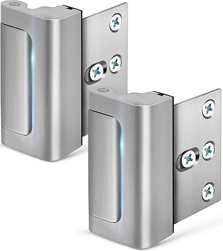 Home Security Door Lock, 2 Pack Childproof Door Reinforcement Lock