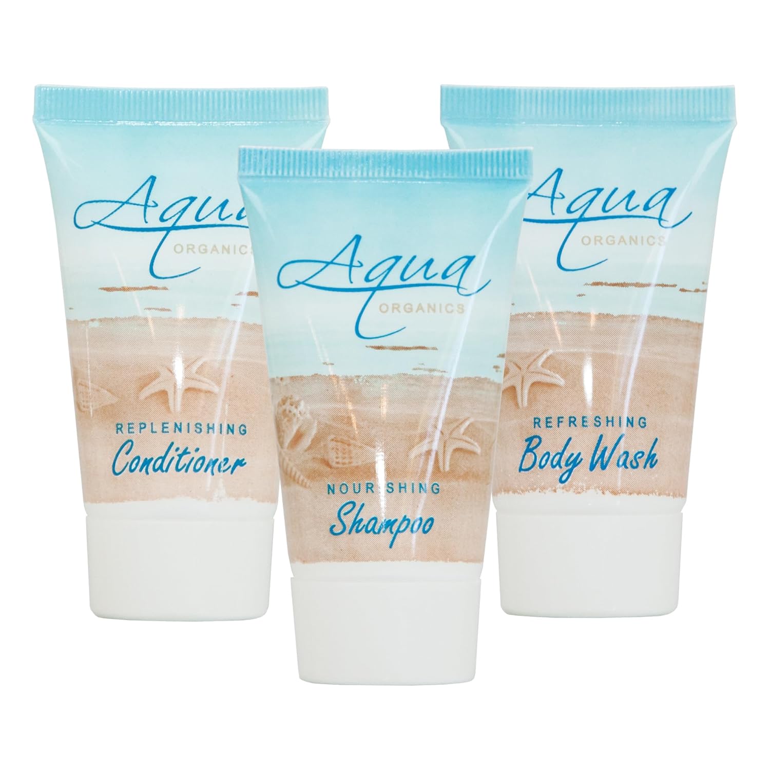 Shampoo, Conditioner and Body Wash, Travel Size Hotel Amenities, 1 oz (Case of 20)