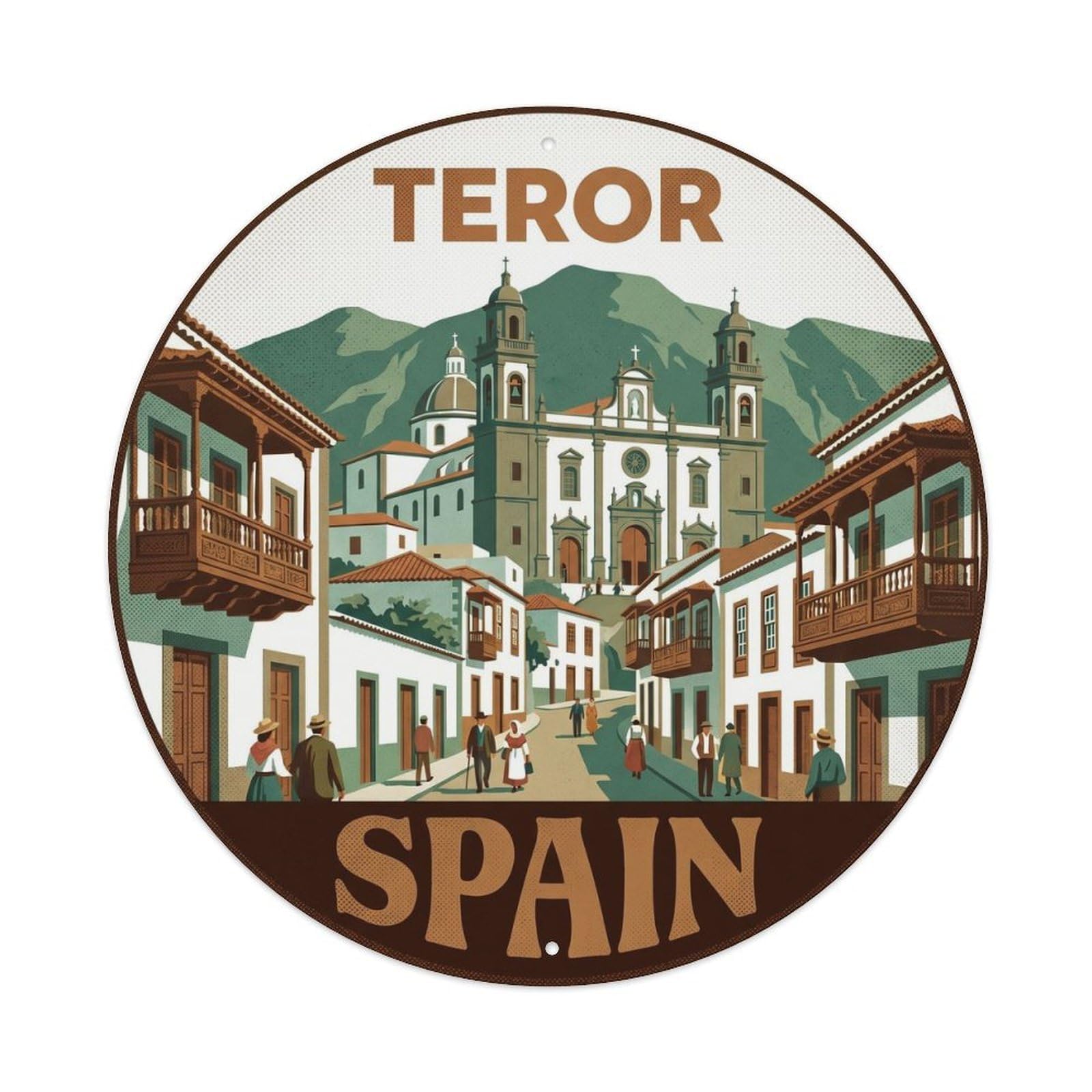 Gran Canaria Teror Spain Cultural Travel Metal Tin Sign