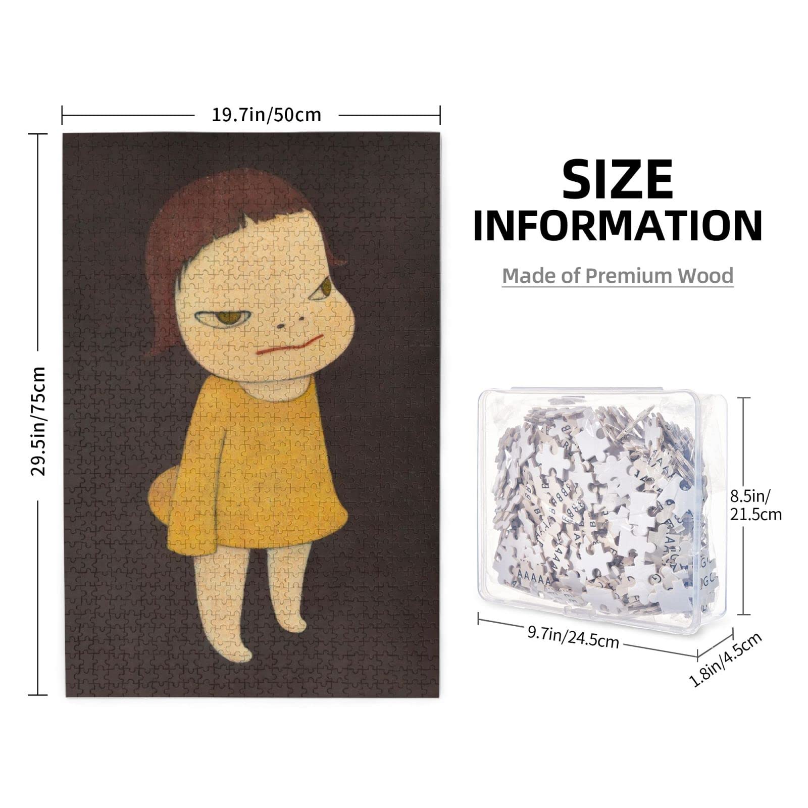 Amazon.co.jp: 奈良美智 ジグソーパズル 1000ピース パズル 子供の