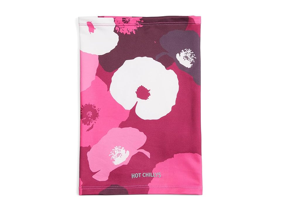 Hot Chillys Kids Print Micro Elite Chamois Neck Gaiter (Little Kids/Big Kids) (Poppies) Scarves INTERNATIONAL SHIPPING