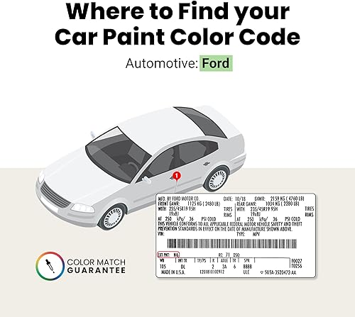 Miniatura 3 de TouchUpDirect N6 Lightning Blue - Pintura en aerosol compatible con Ford Exact Match - Paquete esencial