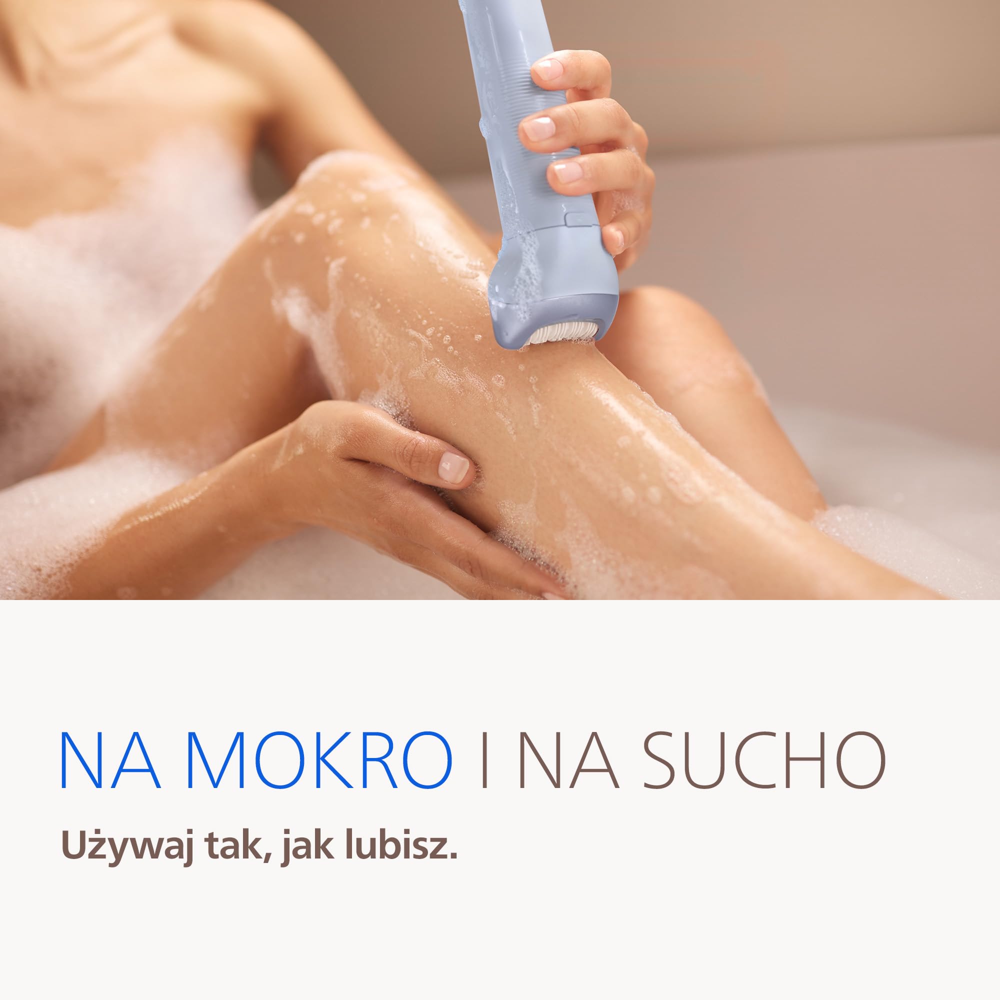 Philips Depilator z serii 8000 – bezprzewodowy depilator do użytku na mokro i na sucho, technologia ProGuide, 5 akcesoriów w zestawie, czas pracy do 60 minut, model BRE709/00
