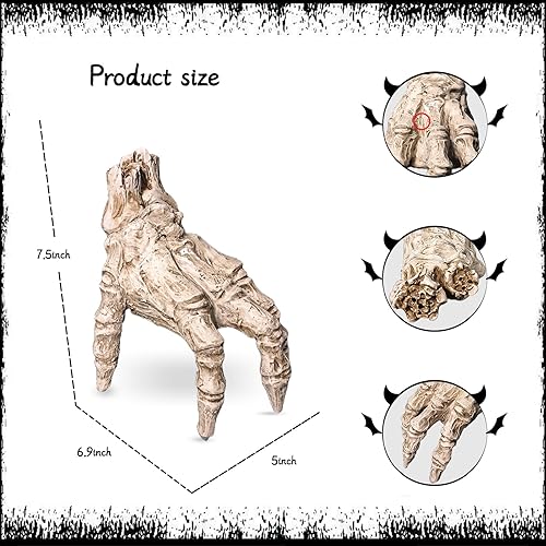 Miniatura 4 de Halloween Animatronics Crawling Zombie Hand Decoration with Spooky Sound - Indoor and Outdoor Halloween Decor, Perfect for Ghost Festivals, Makeup