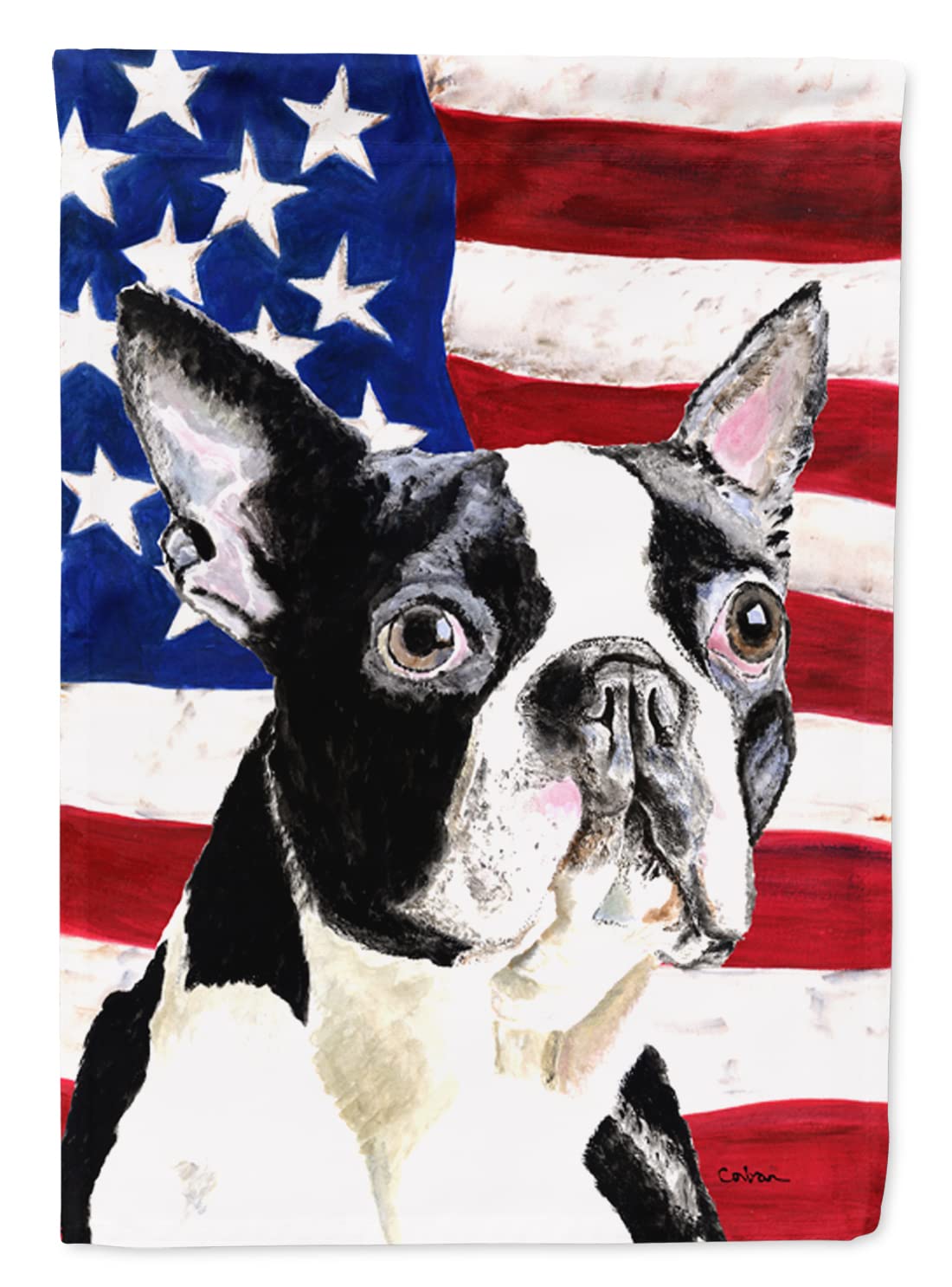 Drapeau Boston Terrier américain grand format Caroline's Treasures multicolore