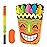 WERNNSAI Tiki Piata -Tropical Hawaii Piata with Blindfold and Bat for Girls Boys Kids Piata Hawaiian Luau Themed Party Decorations for Summer Birthday Party Supplies Carnivals Festivals Celebration
