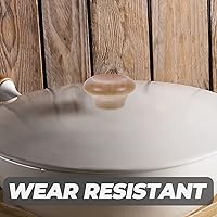 Vista 7 de Kichvoe Perilla de mango de tapa de olla reemplazable, tapa universal de madera, repuesto para tapas de utensilios de cocina, resistente a altas