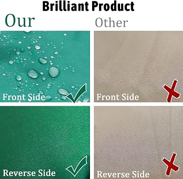 Replacement Parasol Fabric Cover Replacement Parasol Canopy 300cm 8 Ribs Multicolor Polyester(Green)