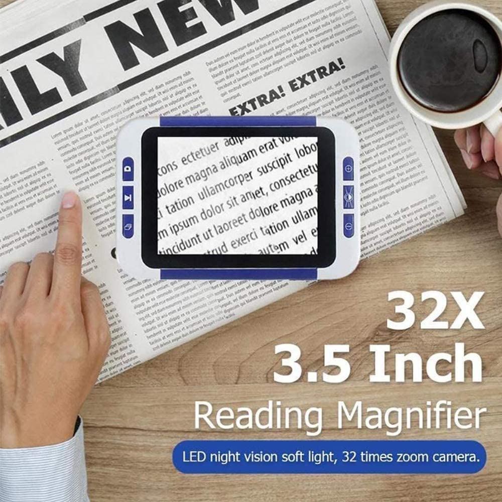 Lente D'Ingrandimento Digitale Portatile 2-32X Con 26 Modalità Colore Per Ipovedenti E Anziani - 5