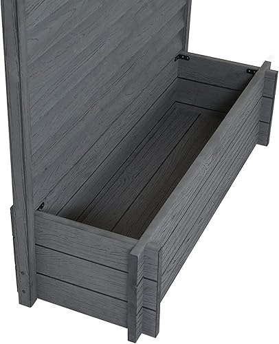 Miniatura 6 de Enclo Privacy Screens EC18023 - Pantalla independiente con listones de vinilo Sedona WoodTek, de 5 pies de alto x 3.5 pies de ancho x 1.3 pies de