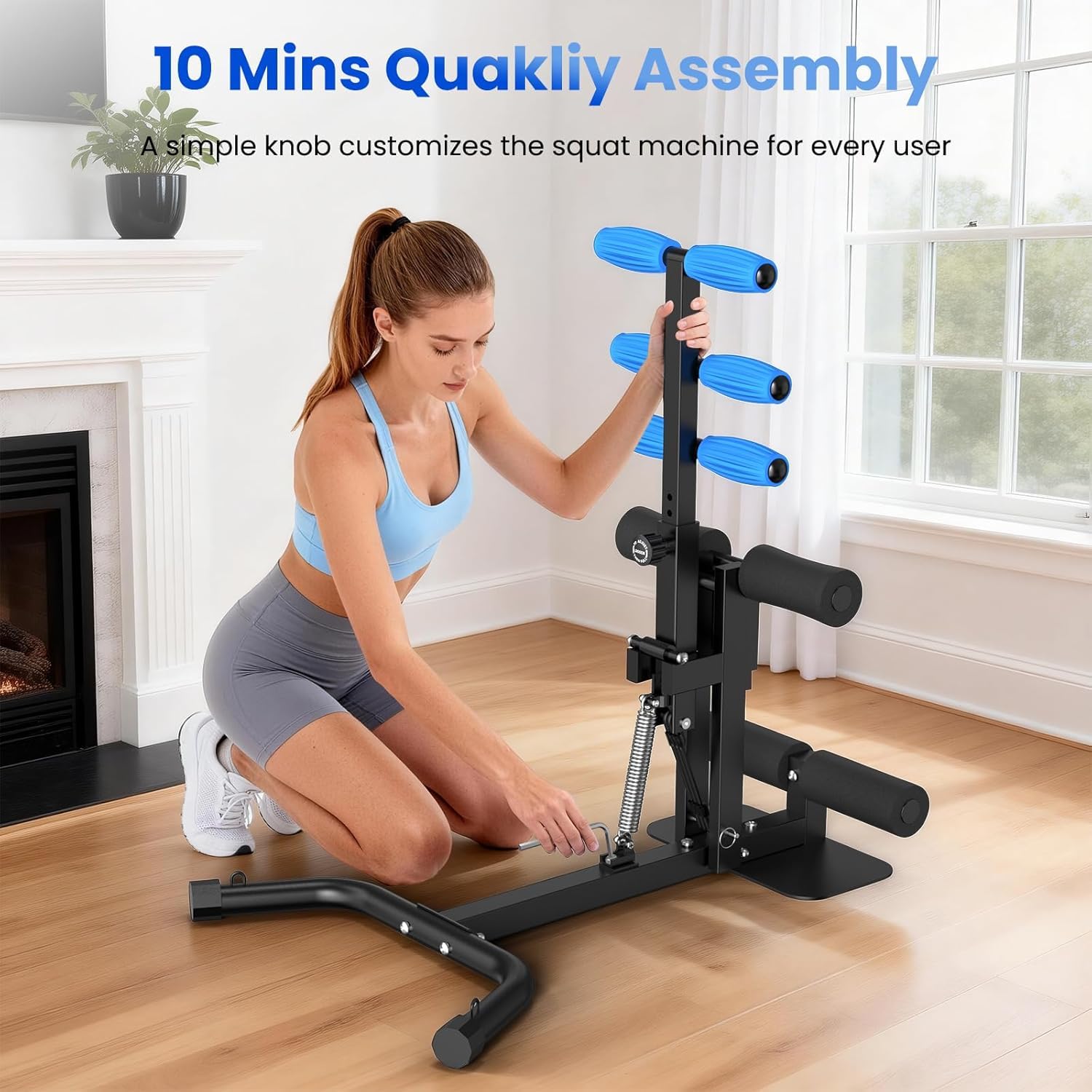 RELIFE REBUILD YOUR LIFE Machine à Squat Appareil Musculation Fessier Appareils Jambes et Cuisses Abdominaux