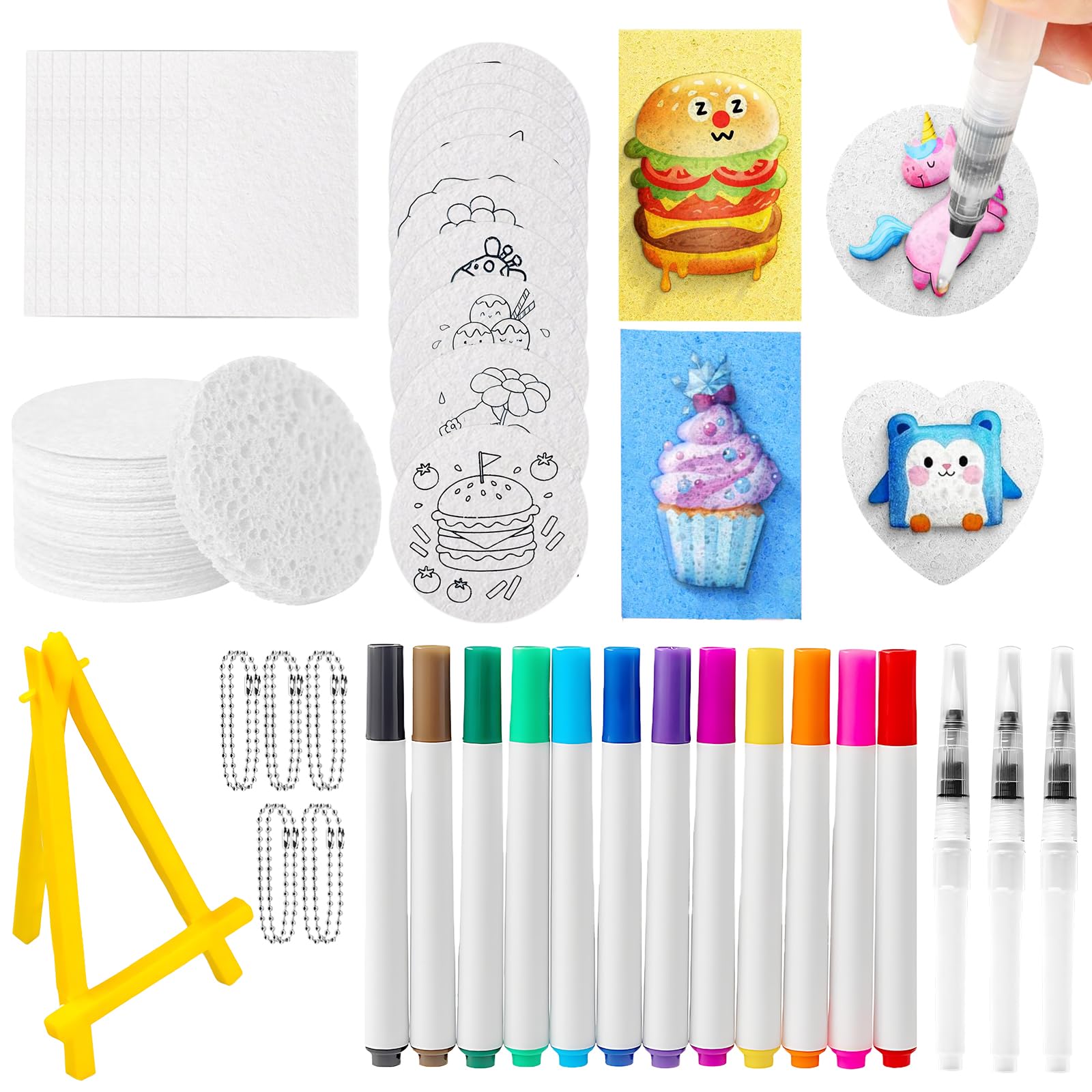 UBERMing Magic 3D-schilderset, 72 stuks, Puffy Paint Set Magic Foam