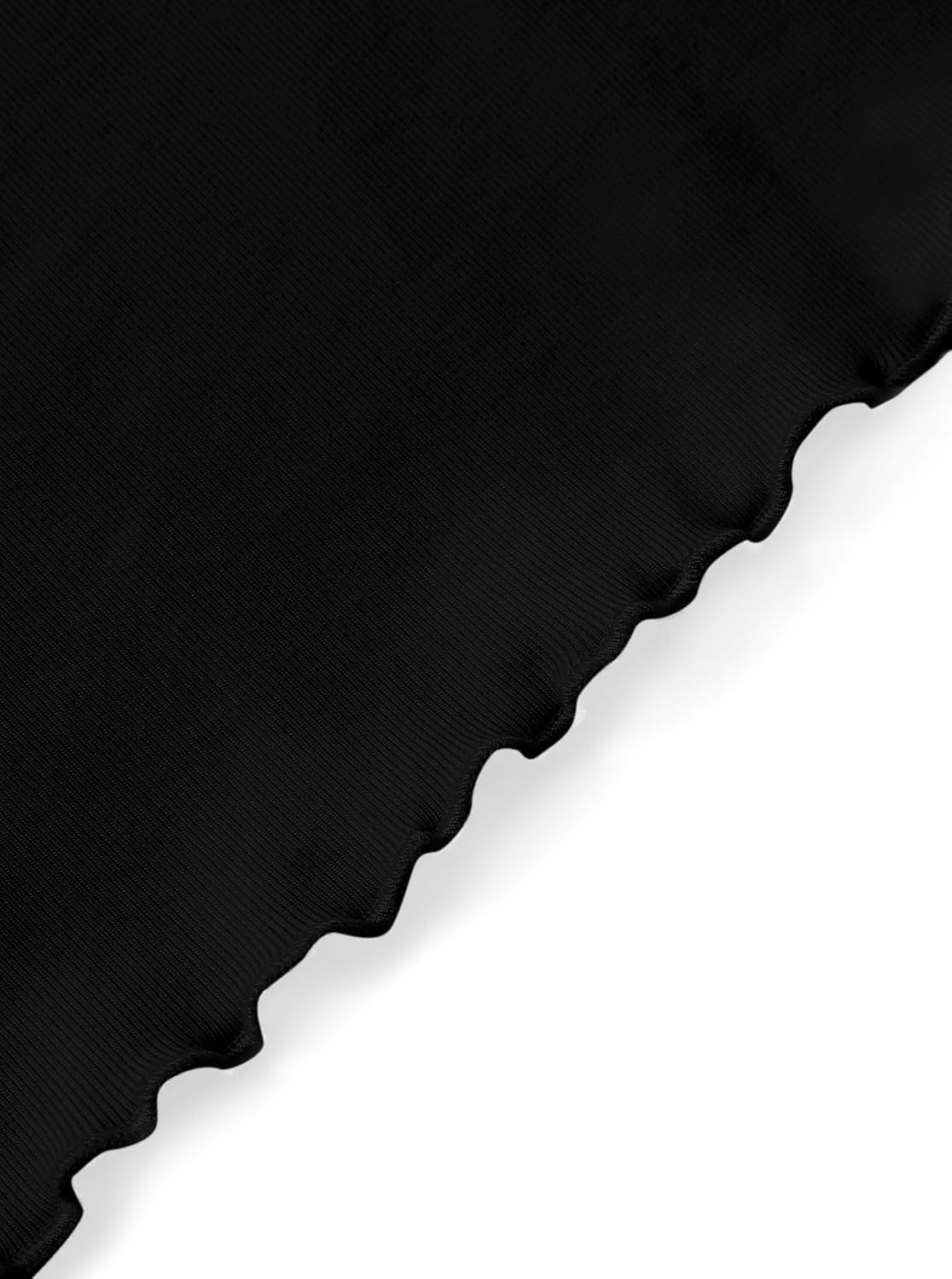 SOFIA'S CHOICE Women’s Lettuce Trim Ribbed Tank Tops Cap Sleeve Summer Casual Basic Slim Fitted Tee Shirt - Image 6