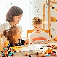 Vista 5 de Mini borradores de Halloween para niños, 4 estilos, lindos borradores de calabaza, fantasma, murciélagos, recuerdos de fiesta, relleno de bolsas