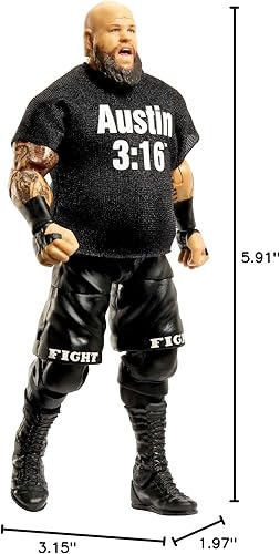 Miniatura 7 de Mattel WWE Kevin Owens Elite Collection Figura de acción, articulación de lujo y detalles realistas con accesorios icónicos, 6 pulgadas
