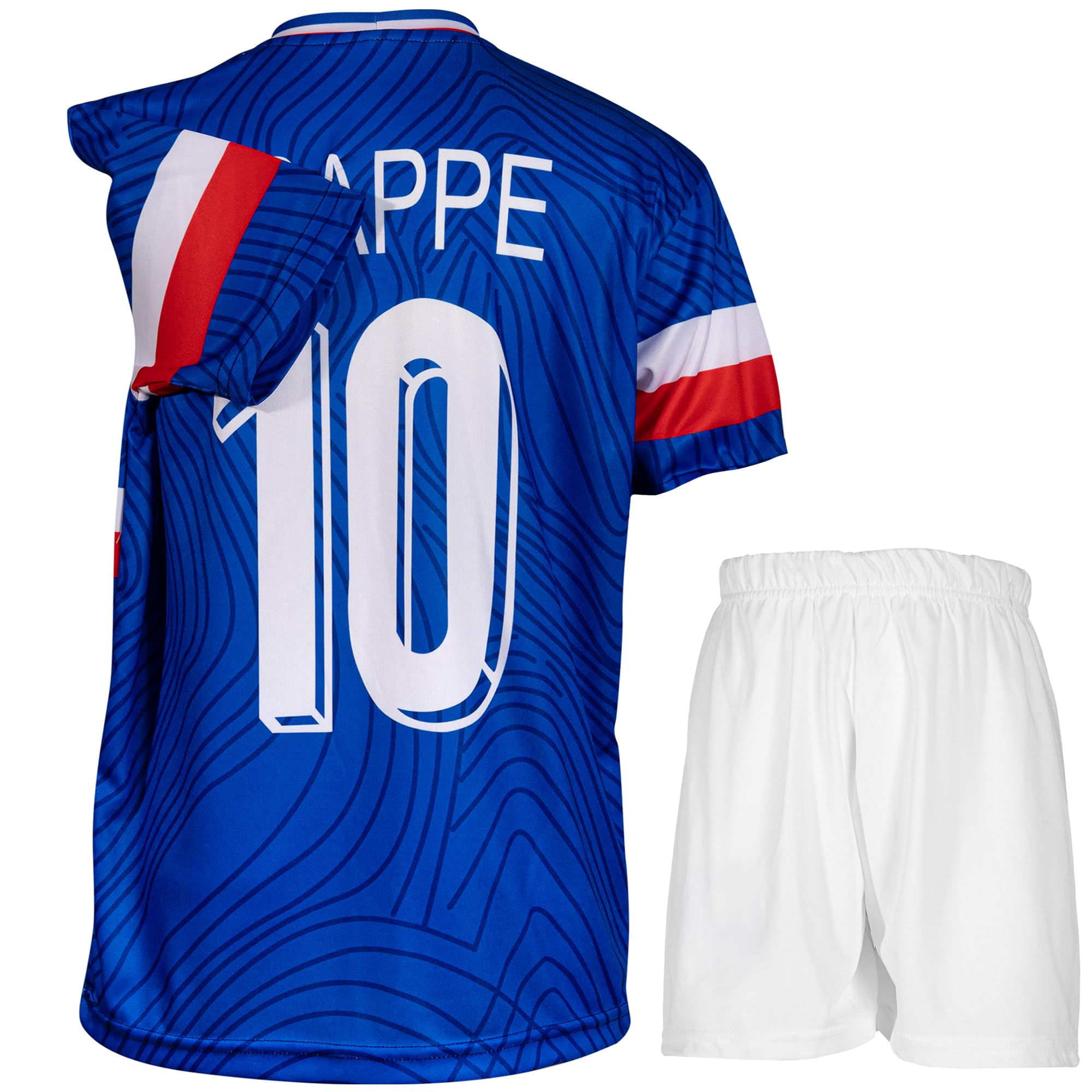 Frankreich Konzept Kinder Trikot mit Kurz Fußball Trikot Set Jugendgrößen