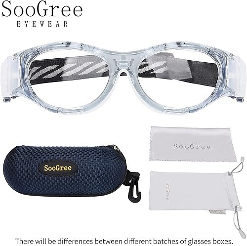 Miniatura 8 de Gafas deportivas para niños, gafas de baloncesto y fútbol, gafas de seguridad para niños, antichoque, marco de colisión, 7-14