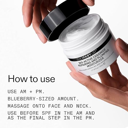 Miniatura 7 de The INKEY List Crema Hidratante Reparadora y Rellenadora de Ceramidas Bioactivas 1.7 fl oz50 ml, Cuidado de la Piel Anti-Edad, Crema de Hidratación