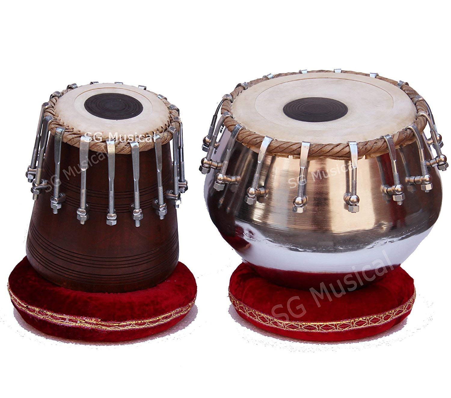 HS Internet Musical Nut/bolt tuned iron Tabla Set-image-18