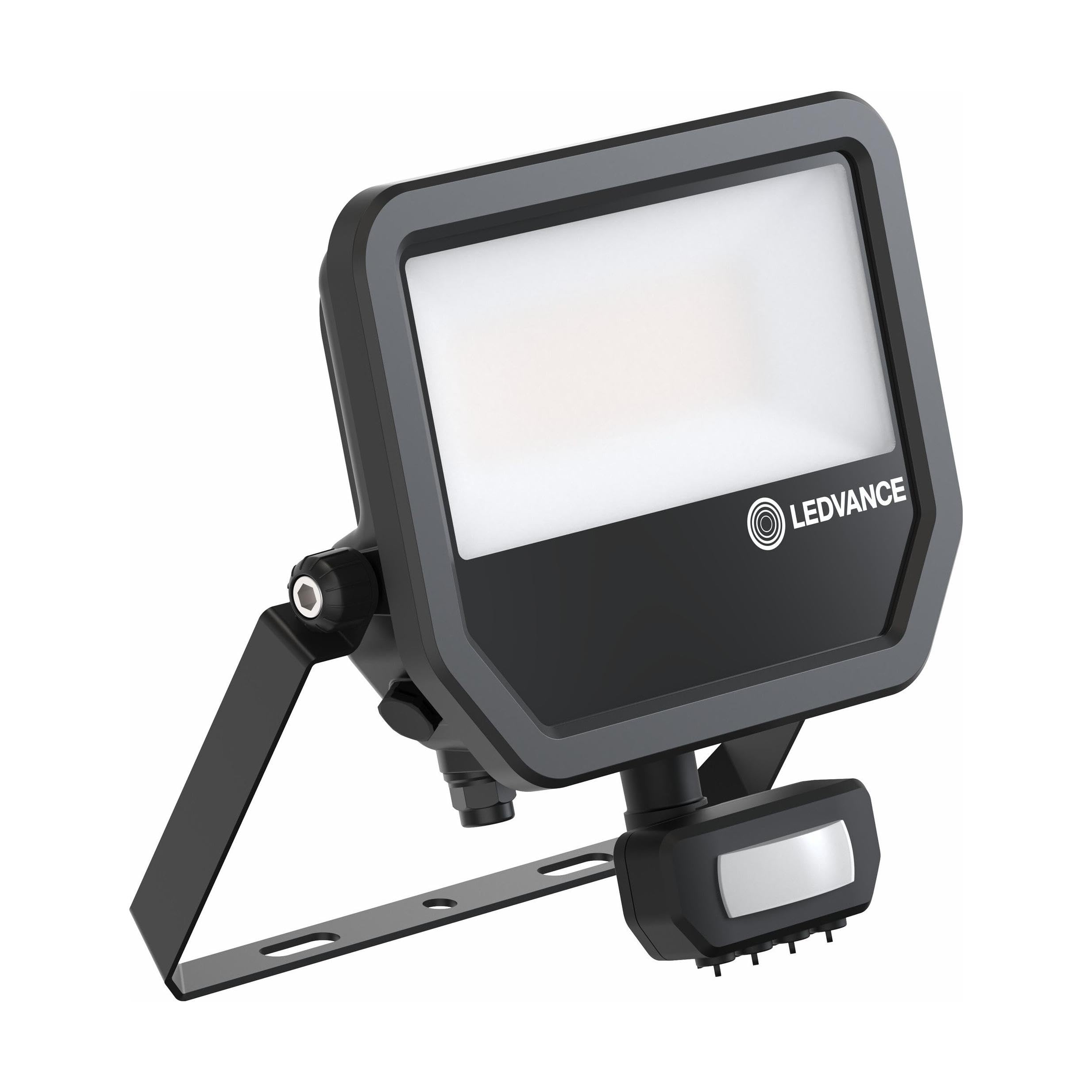 Ledvance LED Floodlight Aluminium Black 41W 6000lm 100D - 840 Cool White | IP65 - Motion and Light Sensor - Symmetrical