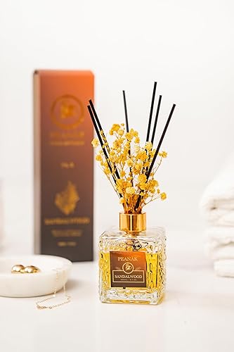 Miniatura 9 de Juego de 2 difusores de varillas Aceite de fragancia de rosa y sándalo, 2 x 6.7 onzas, paquete de aromas de larga duración para el hogar y la