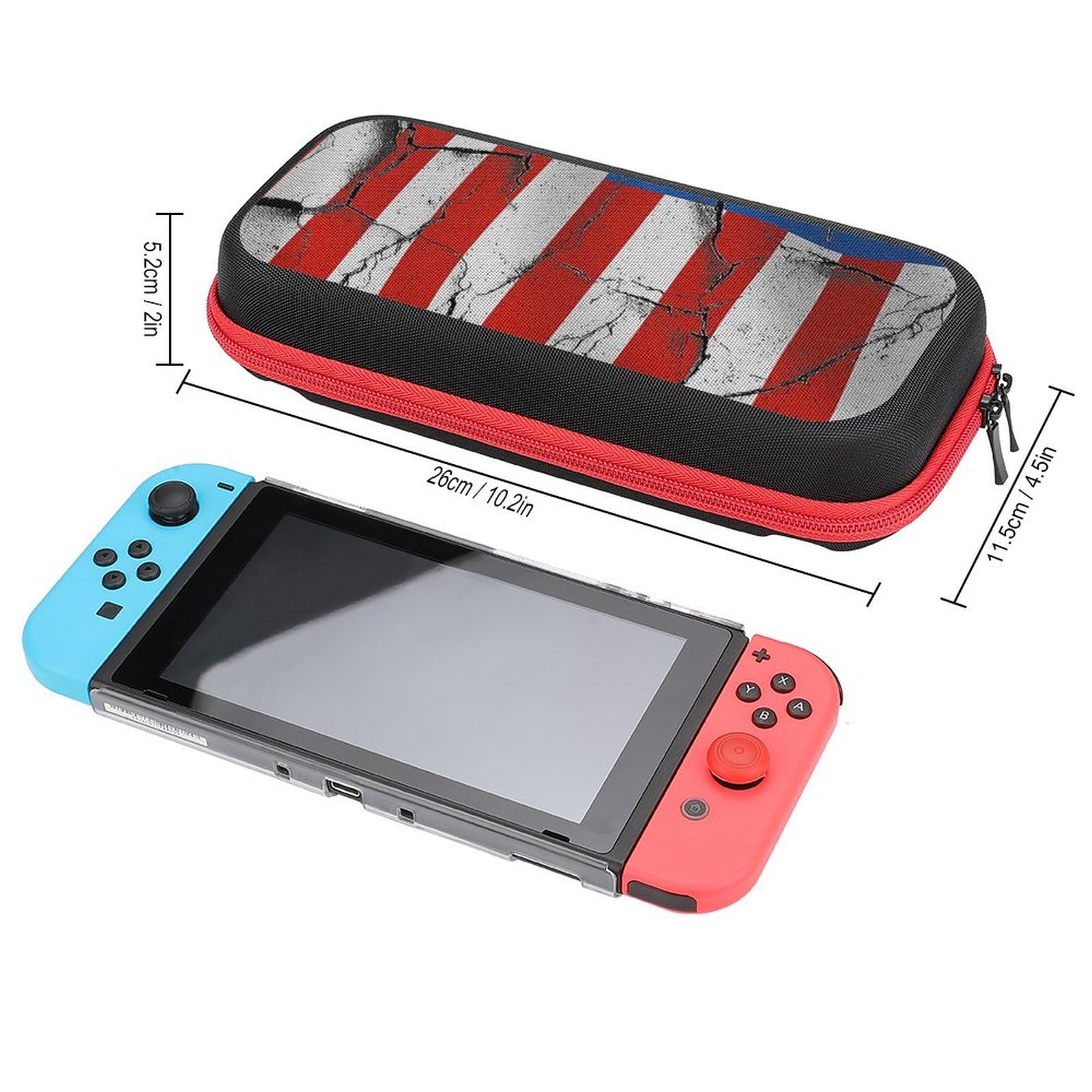 Amazon.co.jp: Switch ケース 割れたアメリカの旗 スイッチ ケース