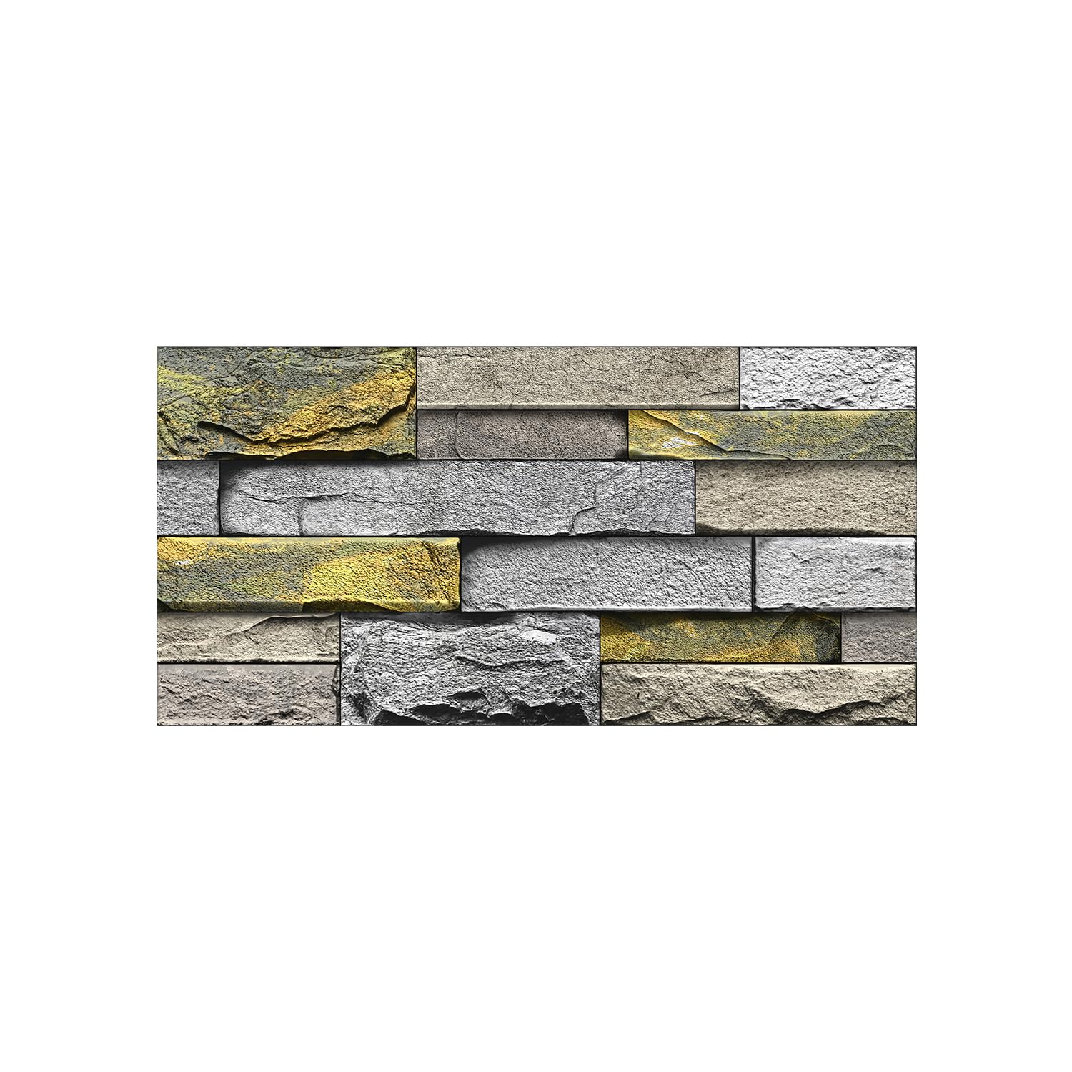 Alwayspon 12Pcs 12x6inch Peel&Stick Wall Sticker Vinly Wallpaper, Waterproof Backsplash for Kitchen Bathroom, Self-Adhesive Tile Transfers Decal Stick