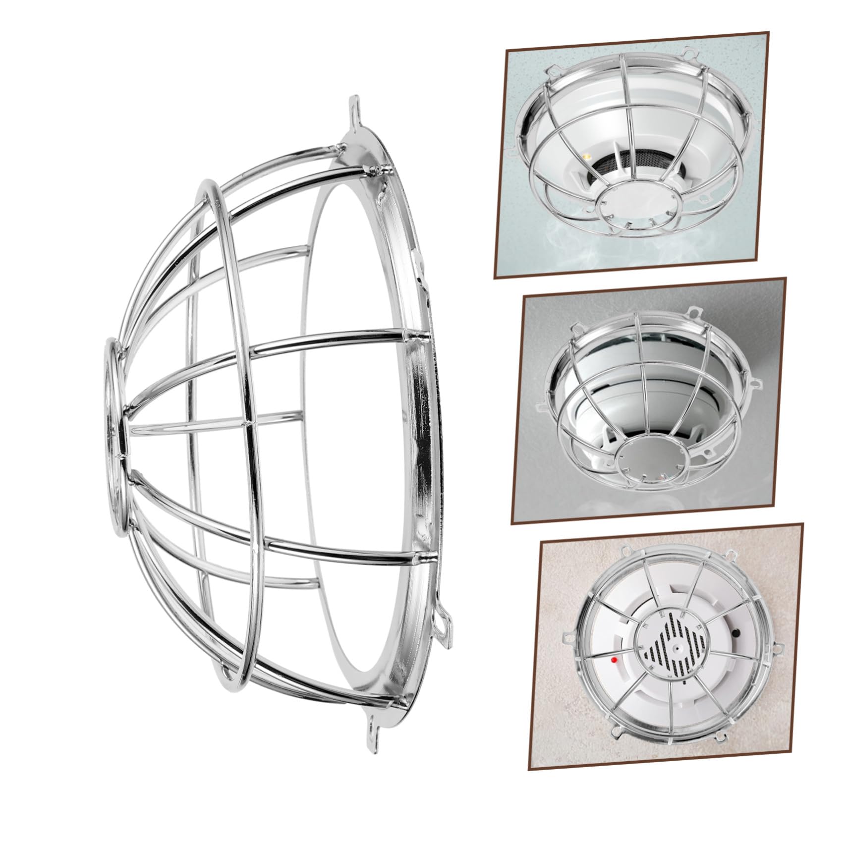 7 Piezas Protector Metálico Resistente para Rociadores de Incendios de Detector Fácil de Instalar Resistente para Seguridad Mejorada Sistemas contra Incendios Domésticos
